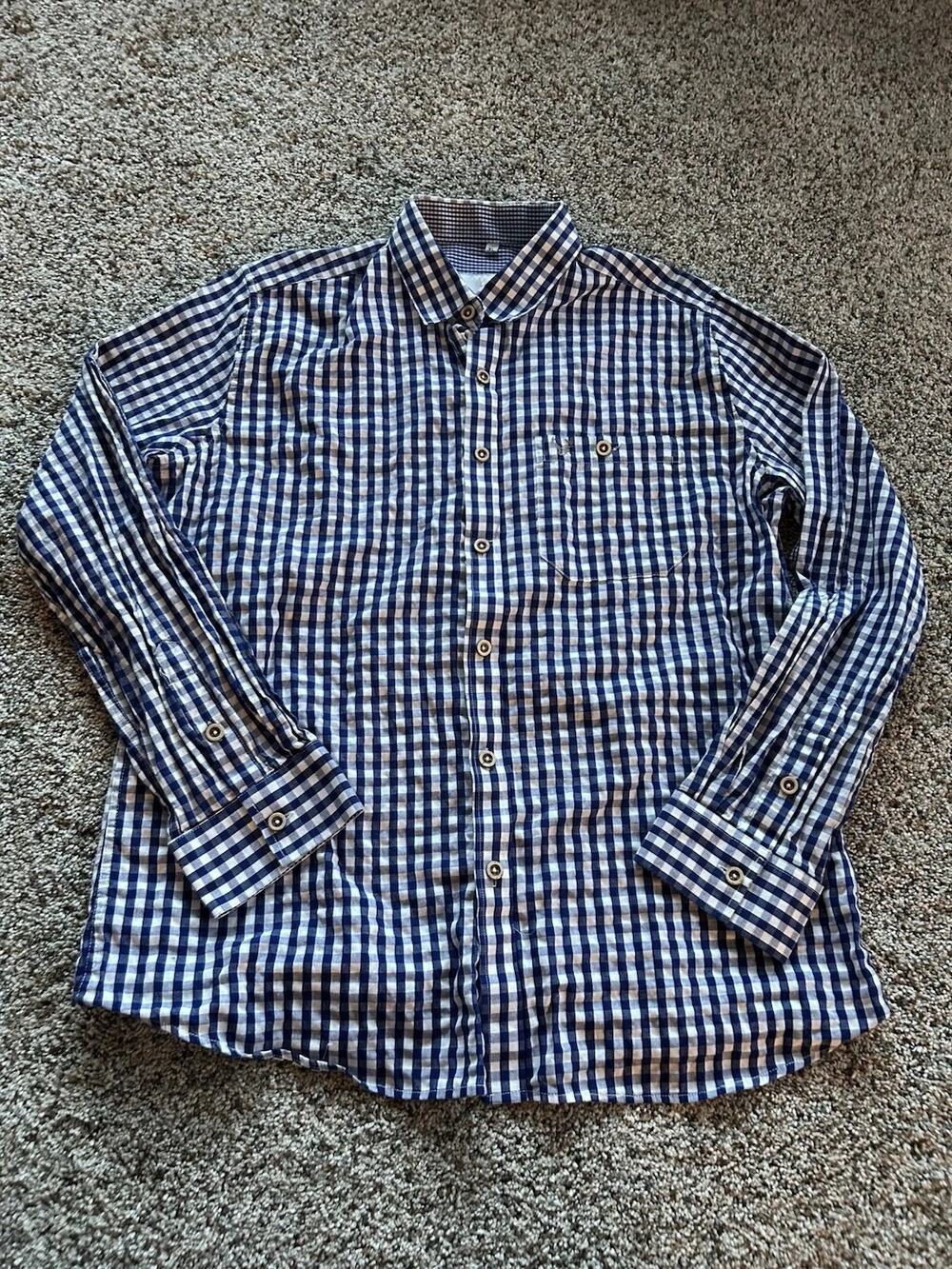 Bavaria Trachten XL Boys/Youth? Shirt German Leder Traditional Oktoberfest A26